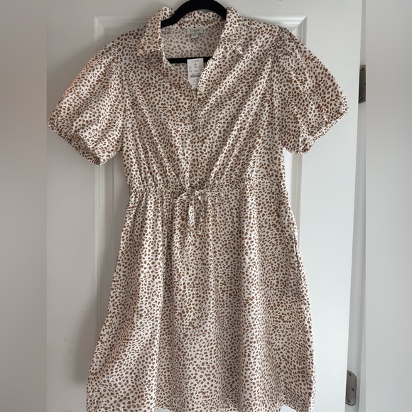 J. Crew Dresses & Skirts - J. Crew Leopard Print Puff Sleeve Mini Dress
